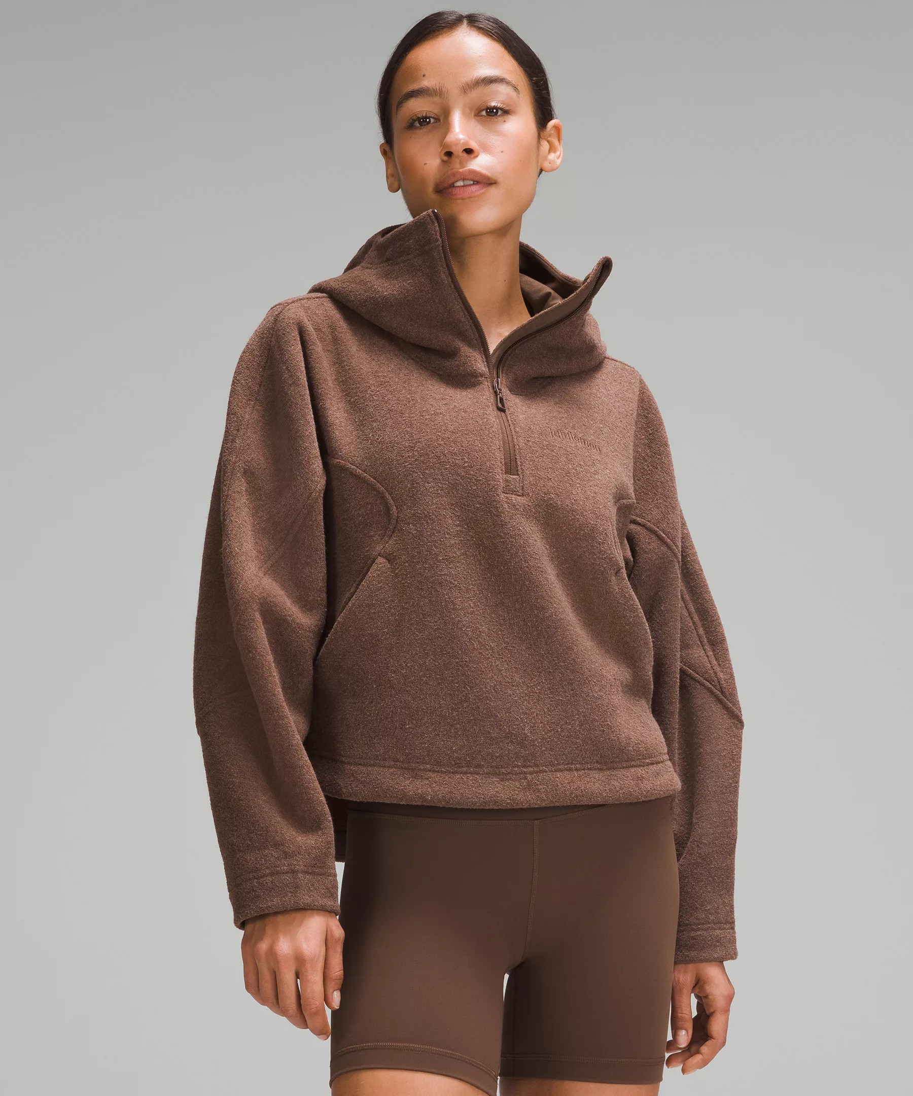 Looped Terry Fleece Half-Zip Hoodie | Women's Hoodies & Sweatshirts | lululemon | Lululemon (US)