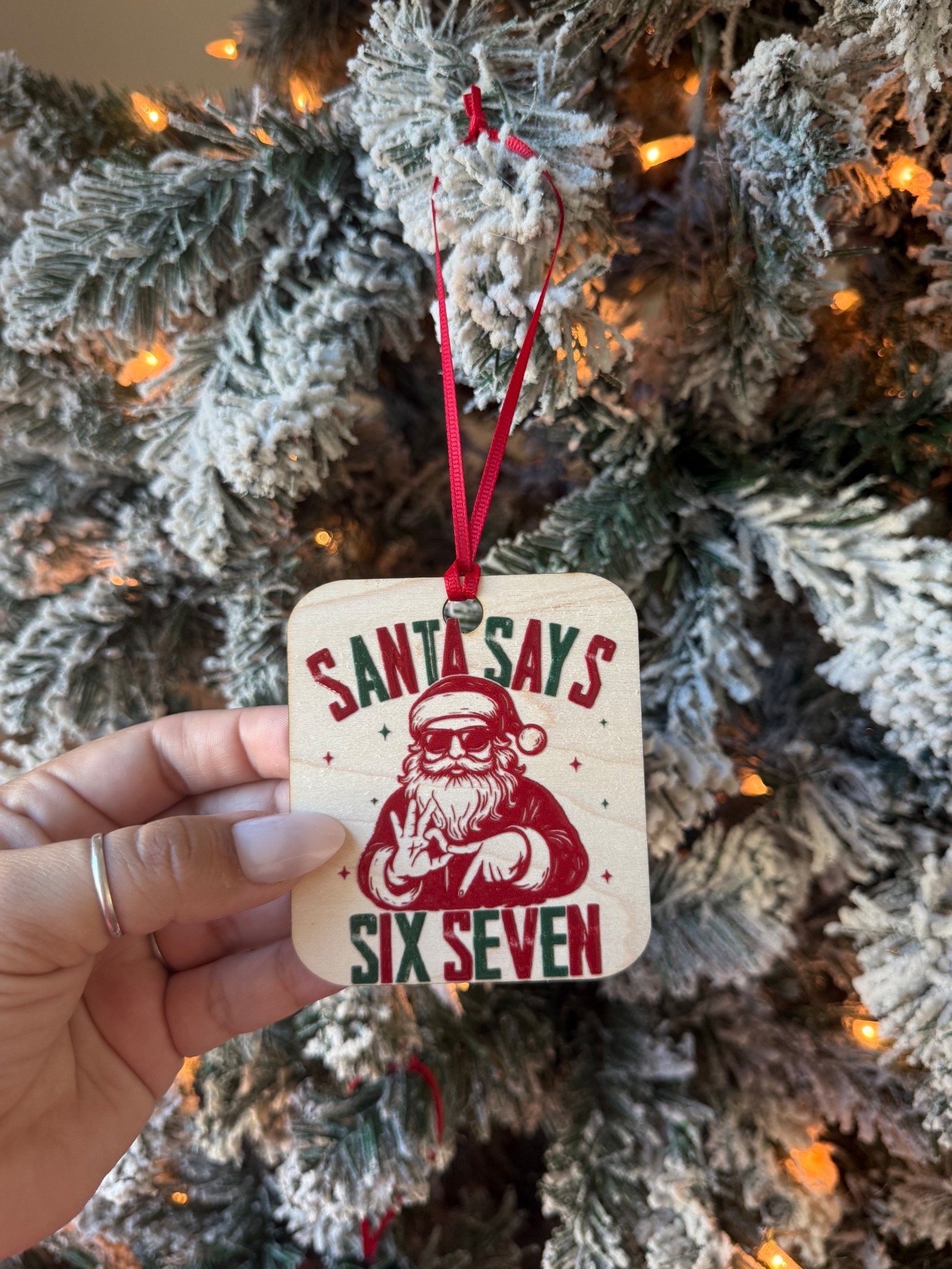 Infamous 6 7 silly ornament! 

#LTKHoliday #LTKKids