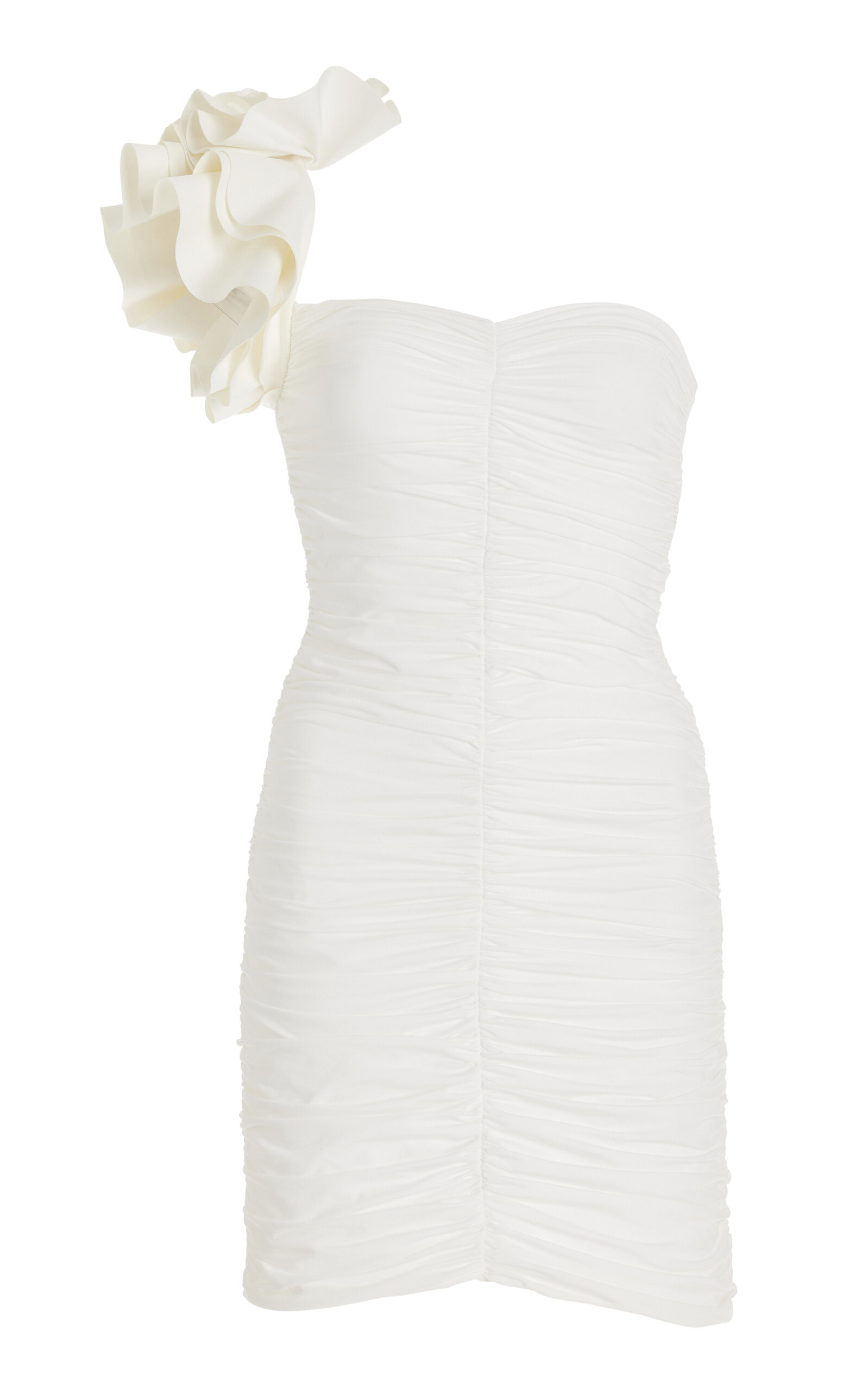 Equinoccio One-Shoulder Ruched Mini Dress | Moda Operandi (Global)