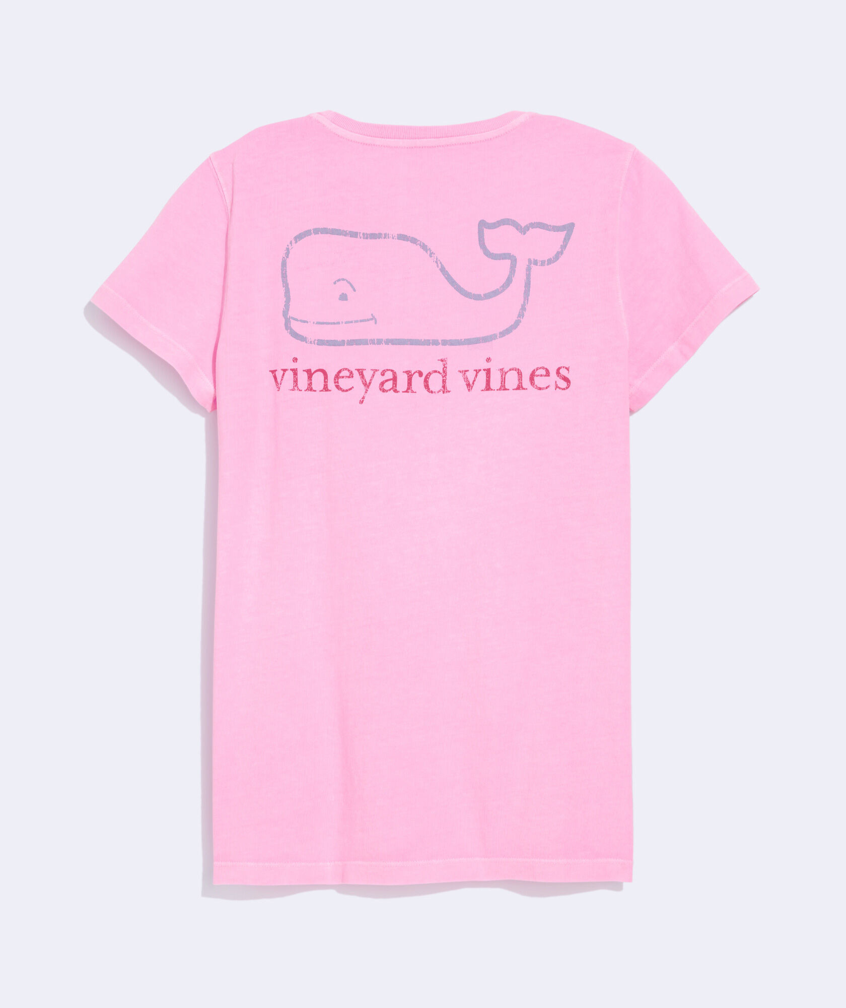 Women's Garment-Dyed Two-Toned Vintage Whale Short-Sleeve Pocket Tee | vineyard vines