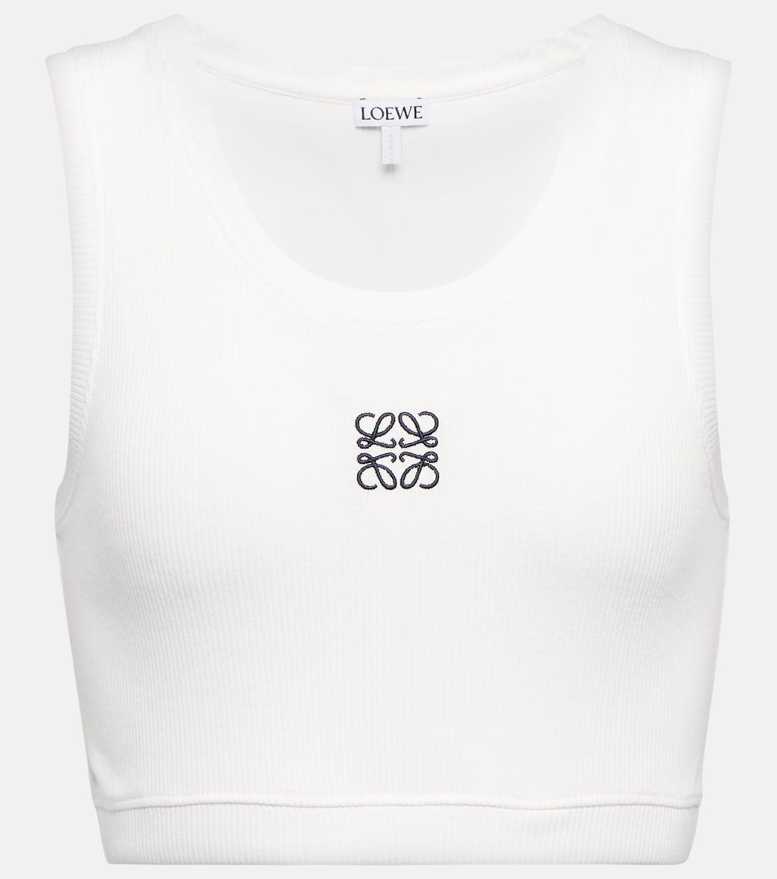 Anagram cropped cotton-blend tank top | Mytheresa (INTL)
