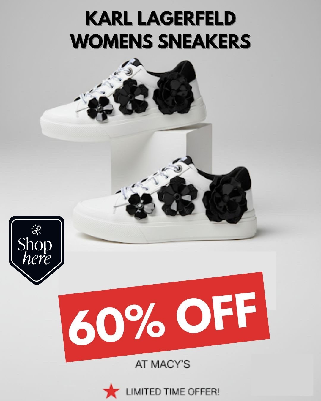 MACY’S SALE‼️ 60% off Karl Lagerfeld Sneakers!! I get so many compliments when I wear these!!Sold in Gold and White Flowers - You Pick 🎁 
Sneakers - Athleisure - WorkOut - Fitness- Gift 🎁 

Follow my LTK @fashionistanyc on the @shop.LTK app to view this post and get my exclusive app-only content!

#liketkit #LTKSaleAlert #LTKActive
@shop.ltk
https://liketk.it/5CAcl

#LTKgrwm #LTKootd #LTKdayinmylife
