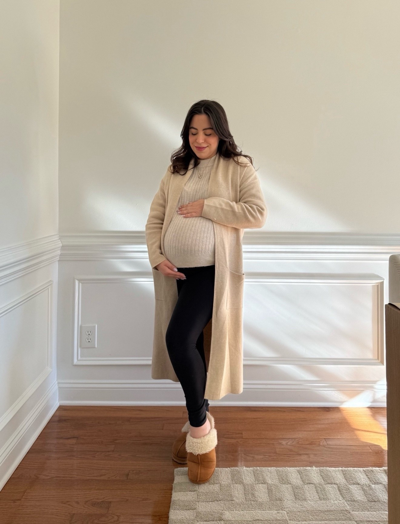 I’ve officially reached "outfit repeater" status with this Amazon find. I honestly can’t get enough of these buttery leggings, and this cardigan-and-slippers combo is the definition of a cozy dream!

lounge wear, maternity style, casual outfit, everyday look, fashion inspo, winter wardrobe, cold weather outfit, weekender vibes

#LTKFindsUnder100 #LTKSeasonal #LTKBump