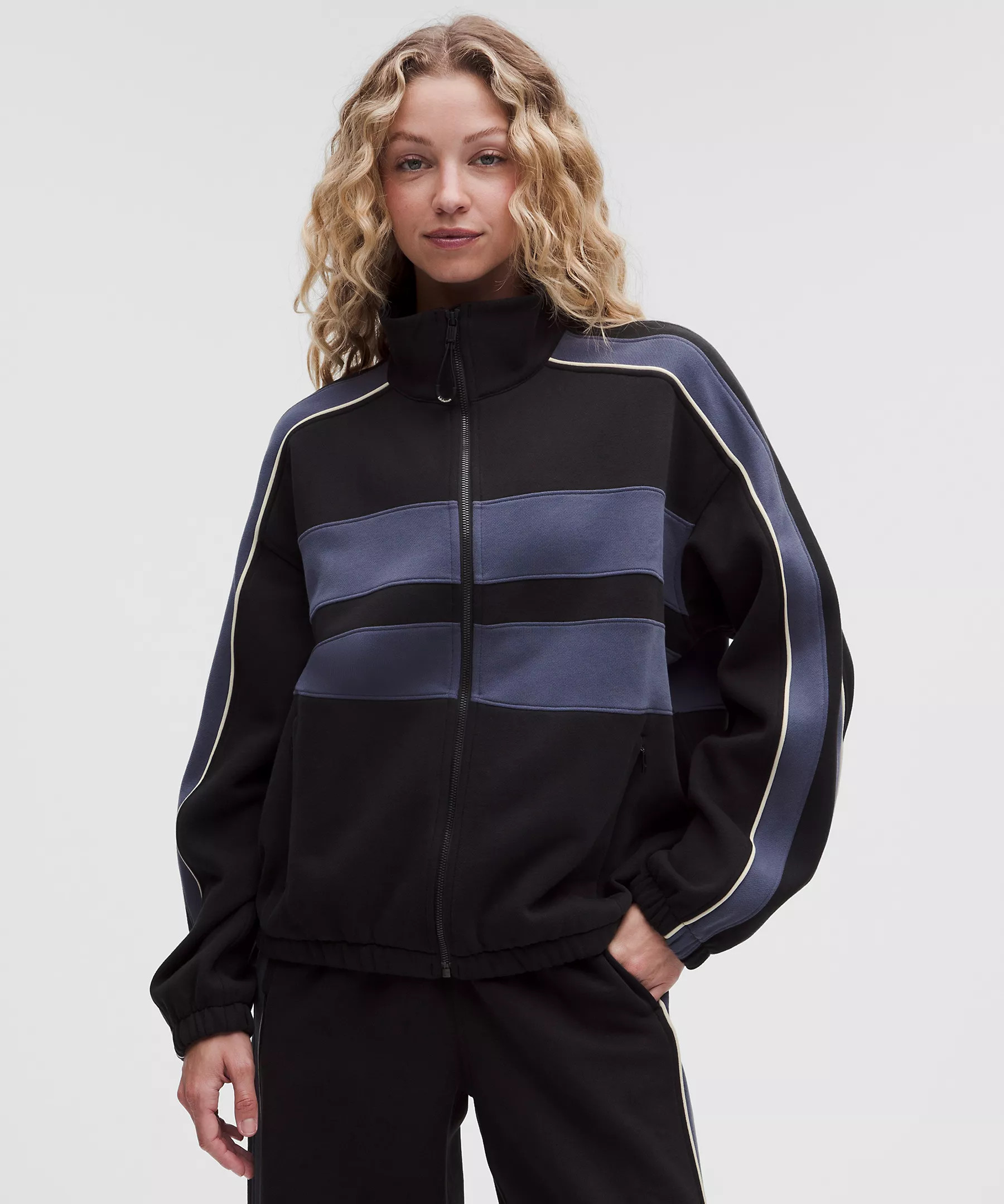 Women's Steady State Oversized Funnel Full Zip Stripe | Lululemon (US)