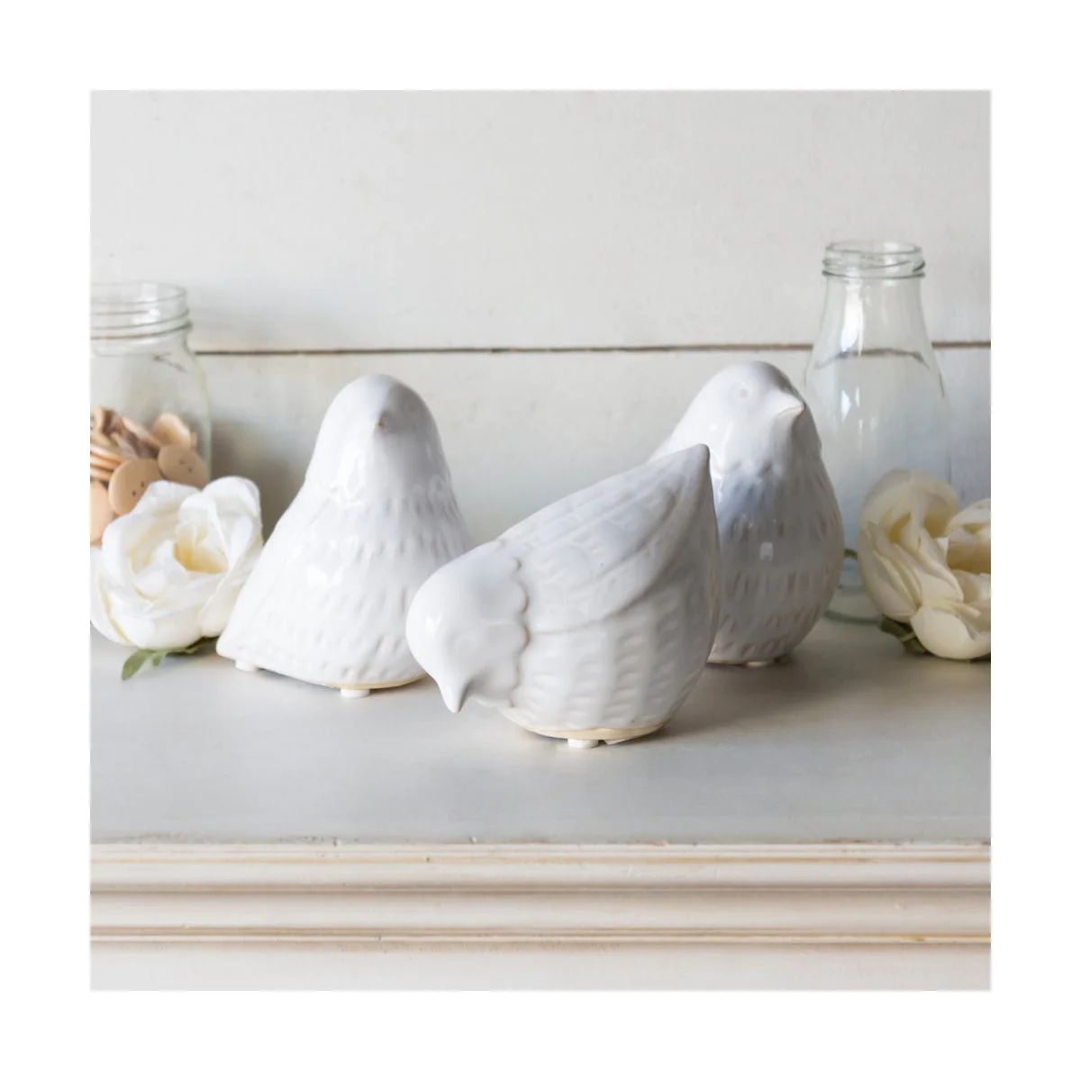 Ceramic Birds- Set Of 3 | The Nested Fig