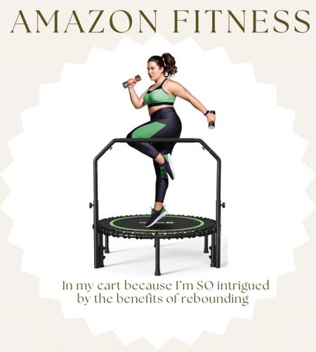 Amazon Foldable, mini trampoline. On deal for $119, regularly $199. On my wishlist because I’m so intrigued by all the benefits of rebounding / trampoline exercise. I’ve seen this exact one recommended multiple times. 

Rebounding, jumping workout, trampoline fitness, amazon fitness 

#LTKsalealert #LTKfitness #LTKhome