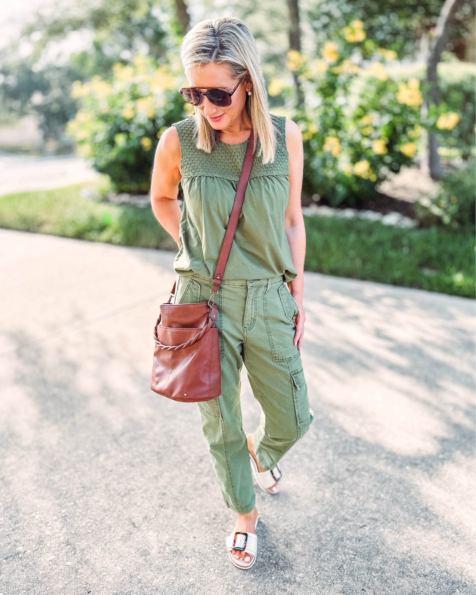 Yesterday I filmed a roundup of July’s best sellers and these cargo pants made the top 10! They come in four colors, are fully stocked at are lightweight enough to wear now! I’m wearing them in a size 4. Make sure you’re subscribed to my YouTube channel to catch the full list on Sunday, as well as product updates and insights! #cargopants #everydaystyle #casualoutfit #weekendwear #walmartfashion #fashionover40 #fashionover50 #monochrome 

#LTKunder50 #LTKSeasonal #LTKitbag
