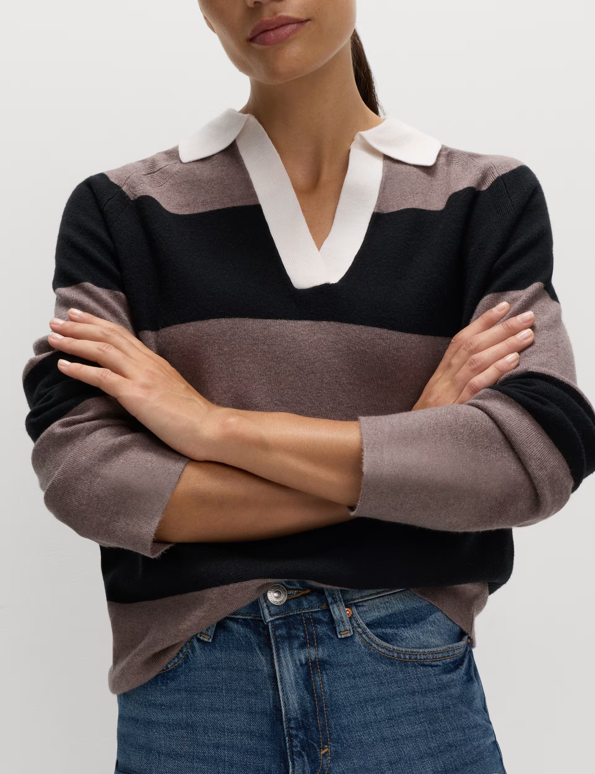 Soft Touch Striped Knitted Rugby Top | Marks & Spencer (UK)