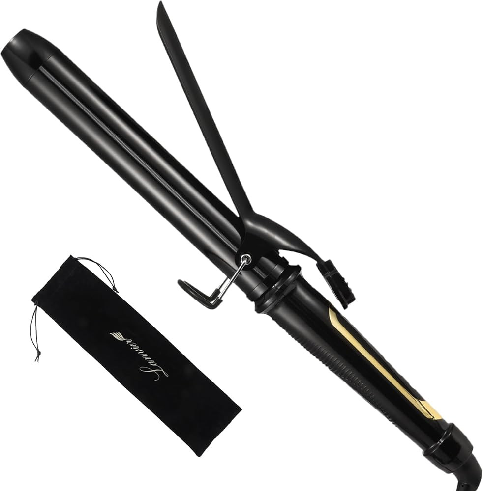 LANVIER 1.25 Inch Curling Iron, Extra Long Barrel 1 1/4 Inch Curling Iron for Long Hair up to 450... | Amazon (US)