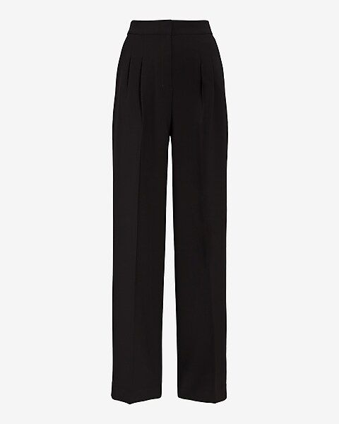 Super High Waisted Pleated Wide Leg Pant | Express