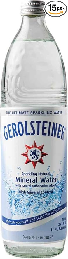 Gerolsteiner Sparkling Mineral Water, 25.3 Ounce (Pack of 15) | Amazon (US)
