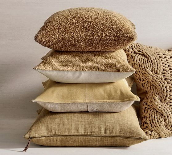 Cozy Teddy Faux Fur Pillow | Pottery Barn (US)