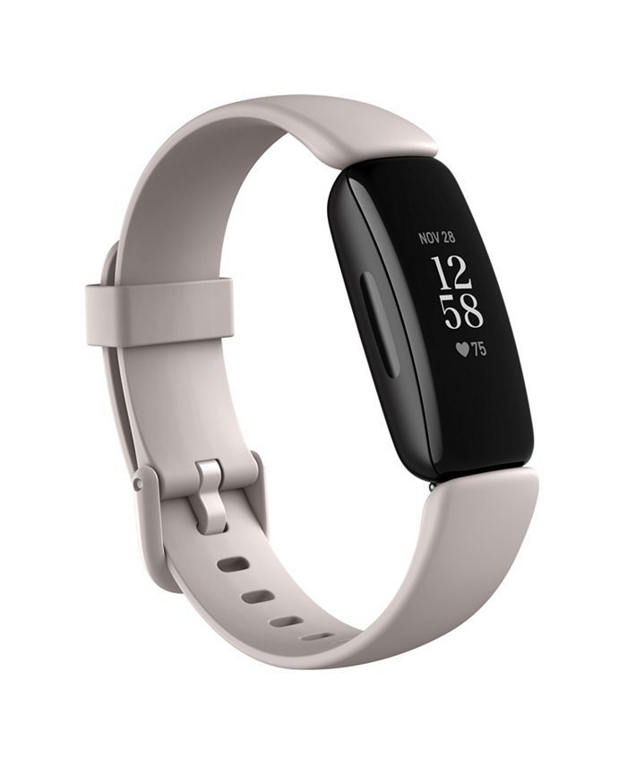 Fitbit Inspire 2 Lunar White Strap Smart Watch  19.5mm & Reviews - All Fashion Jewelry - Jewelry ... | Macys (US)