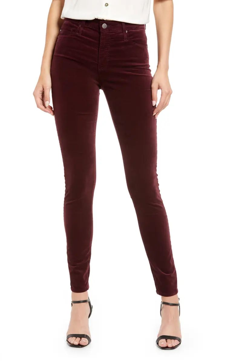 The Farrah High Waist Velvet Jeans | Nordstrom