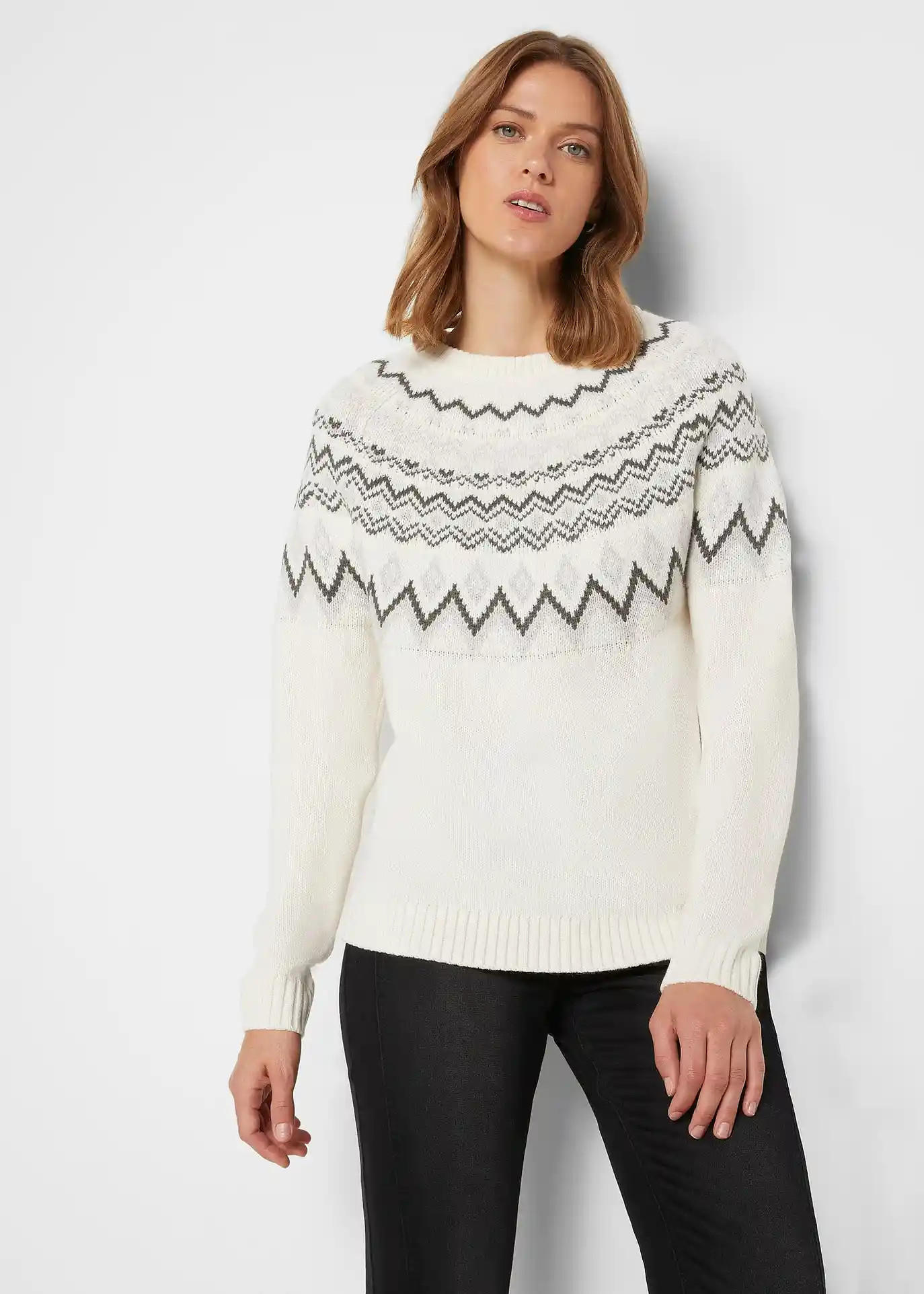 Pull norvégien à col montant | Bonprix FR