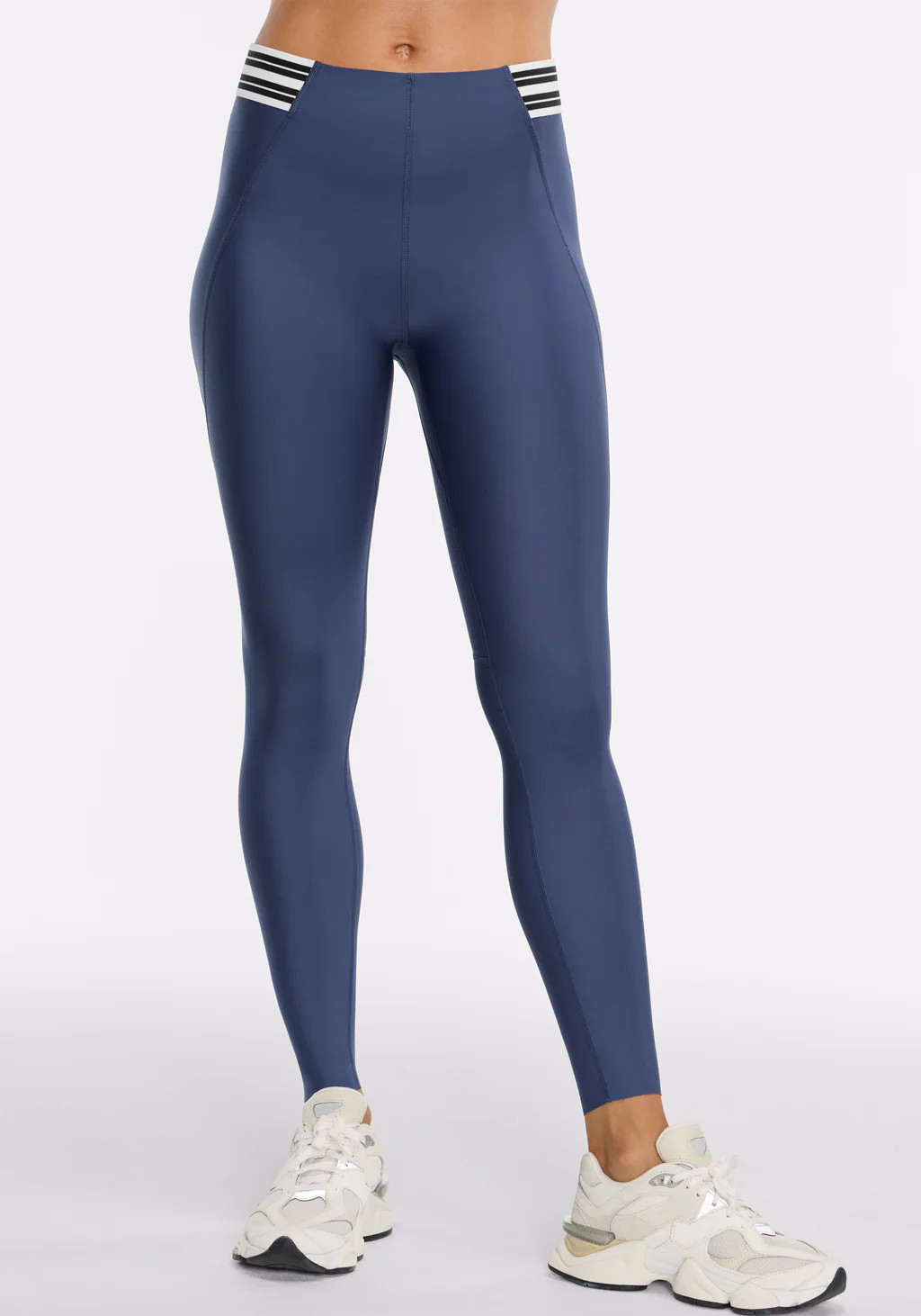 Merit ⅞ Striped Elastic Legging | Peloton Apparel