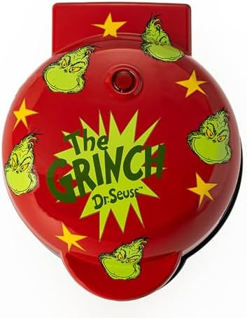 Uncanny Brands Dr. Seuss Grinch Mini Waffle Maker - Small Kitchen Appliance | Amazon (US)
