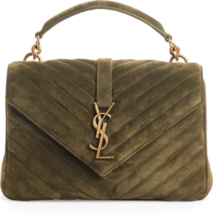 Medium College Suede Shoulder Bag | Nordstrom
