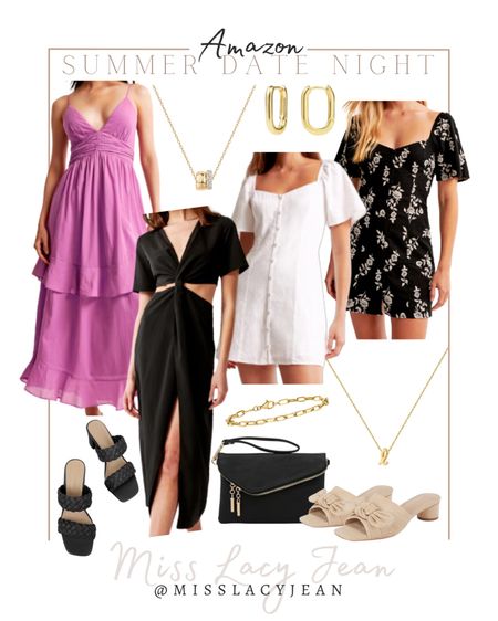 Amazon summer date night includes dresses, heeled sandals, handbag, and gold jewelry.

Abercrombie, summer dress, date night, summer date night

#LTKfindsunder100 #LTKwedding #LTKstyletip