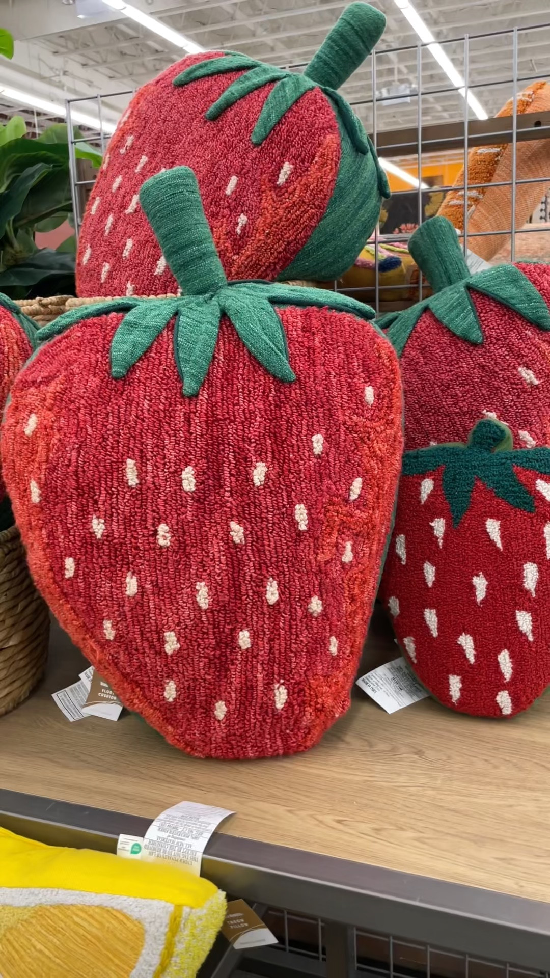 2025 Home Trends. Have you noticed a lot more strawberry items in fashion and for the kitchen and home? Here are some cool pillows and I think the large strawberry is a cushion but still could be like a pillow. 

Also, World Market had a lot of other cute pillows and fruit pillows! 

#LTKHome #LTKWatchNow #LTKFindsUnder100