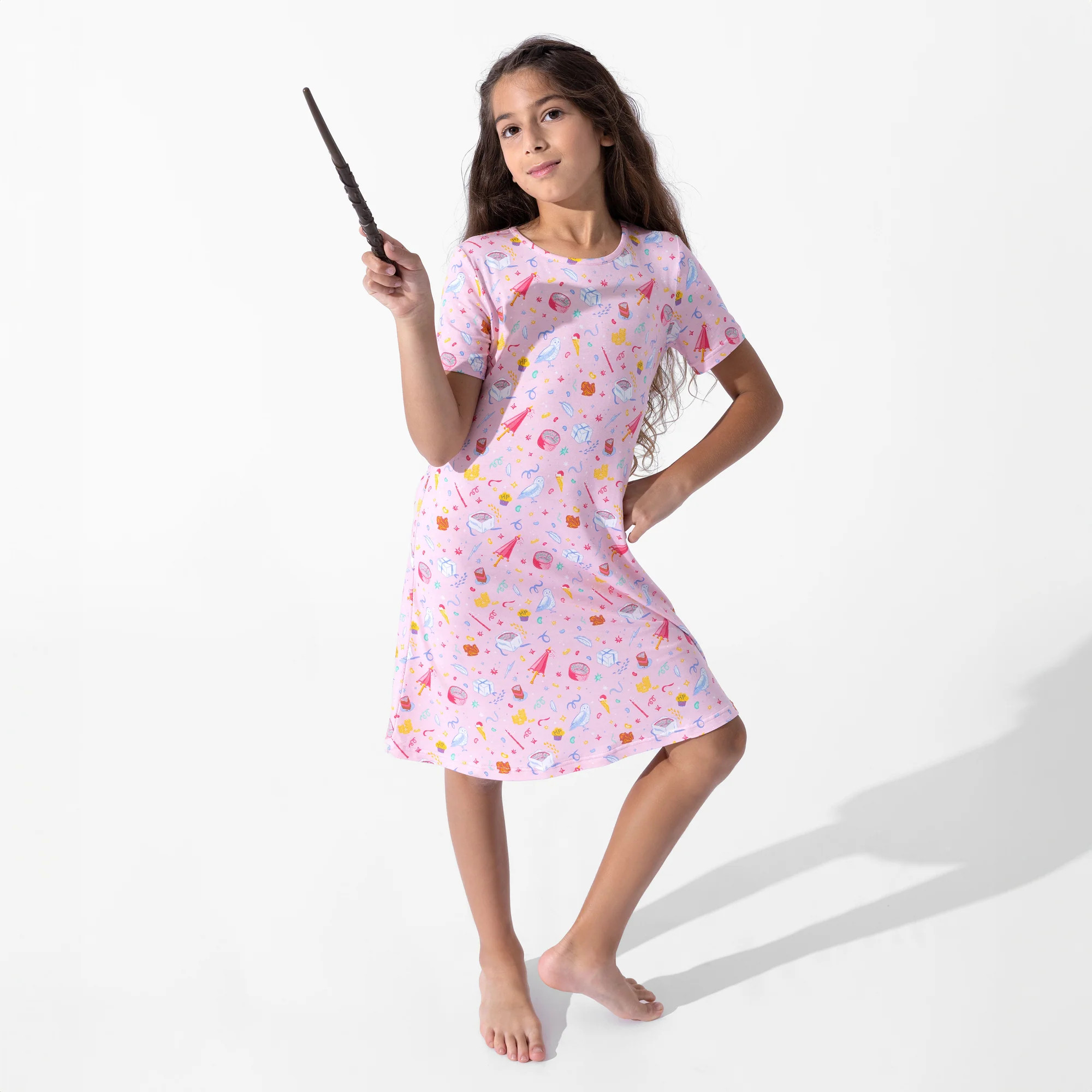 Happee Birthdae Harry Bamboo Girls' Short Sleeve Dress | Bellabu Bear