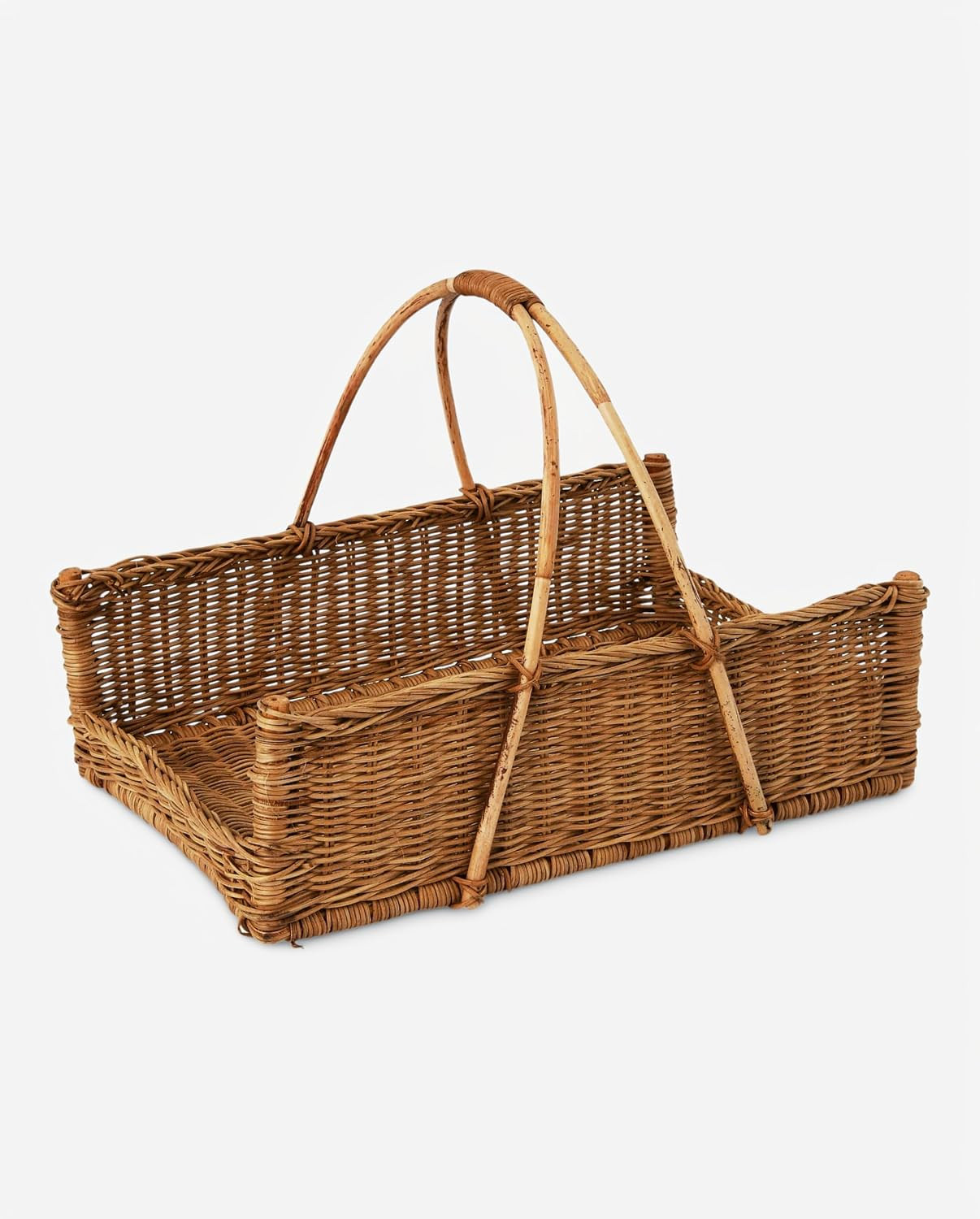 Creative Co-Op Decorative Handwoven Rattan Hanging Basket, Natural | Amazon (US)