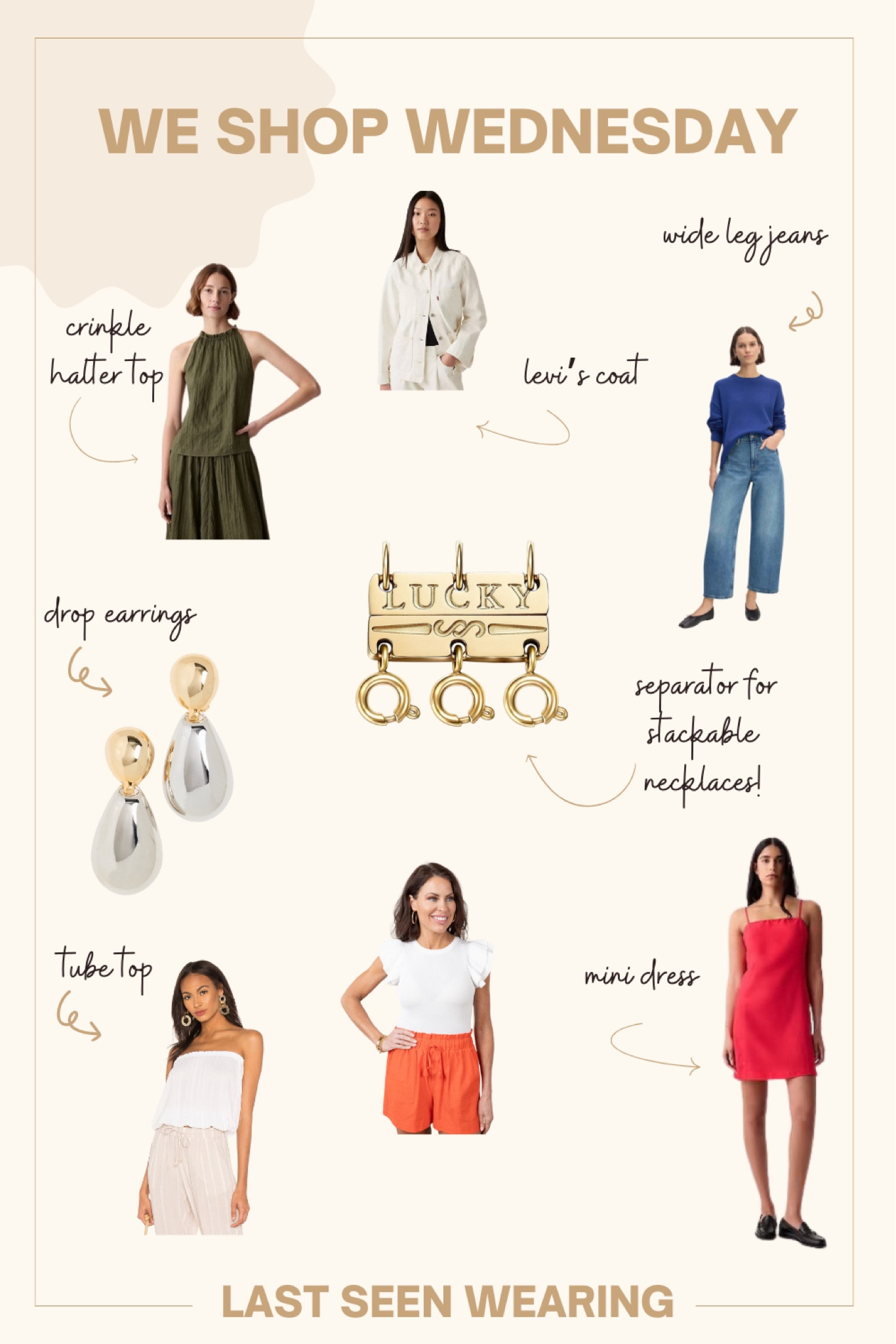 We Shop Wednesday 
#dropearrings #minidress #necklaceseparator