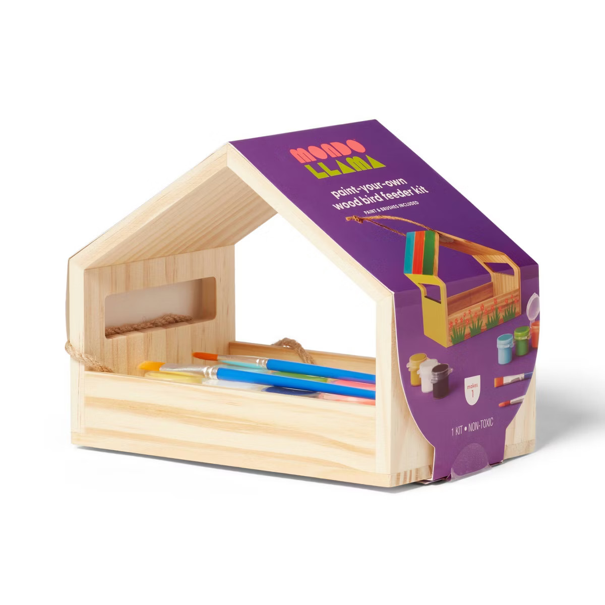 Wooden Bird Feeder Painting Craft Kit - Mondo Llama™ | Target