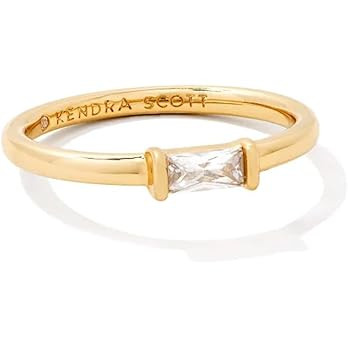 Kendra Scott Juliette Band Ring in White Crystal, Fashion Jewelry for Women | Amazon (US)