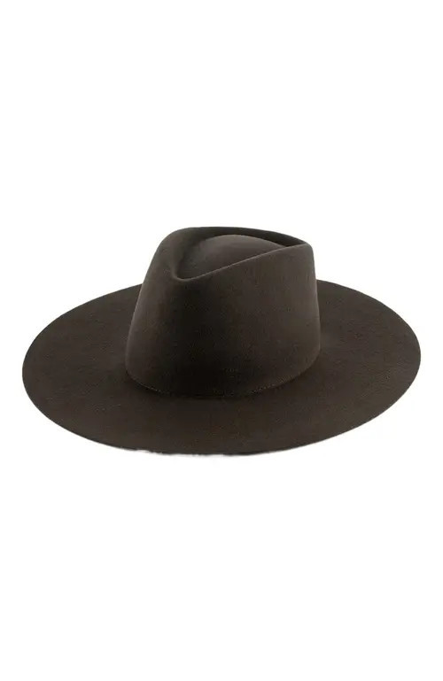 Gigi Pip Dakota Wide Brim Felt Hat in Dark Brown at Nordstrom, Size X-Small | Nordstrom