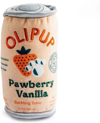 Haute Diggity Dog Olipup Pawberry Vanilla Squeaky Plush Dog Toy, Peach | Chewy