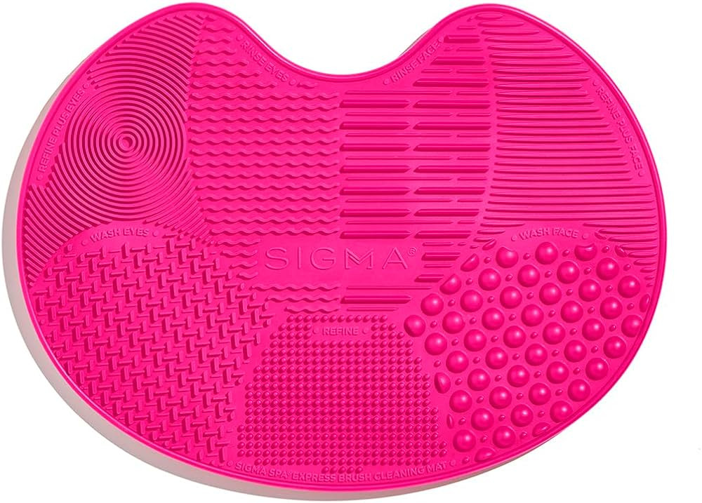 Sigma Beauty Sigma Spa\u00ae Express Brush Cleaning Mat (Pink) \u2014 Silicone Makeup Brush Clean... | Amazon (US)