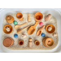 Deluxe Set Of Sensory Bin Tools, Small Wooden Tools, Montessori | Etsy (US)