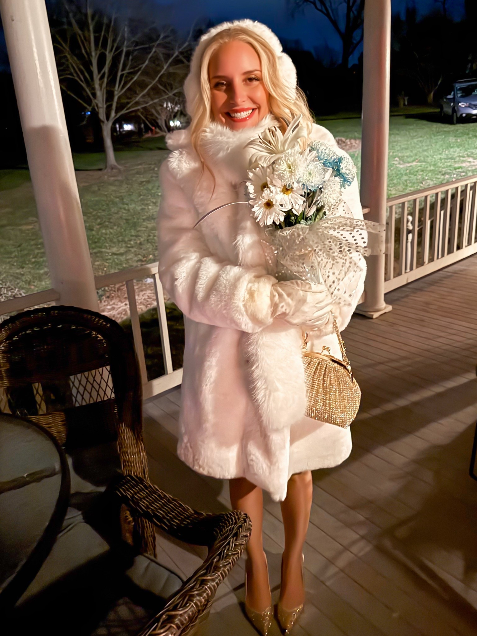 This white faux fur coat is so soft and plush! Feels hundreds of dollars more expensive than it really is. I've tried more expensive similar coats and this one has better faux fur. Plus it is super warm! I get so many compliments every time I wear this coat. I've been pairing it with a white fur scarf and matching earmuffs too. 

#LTKSeasonal #LTKOver40