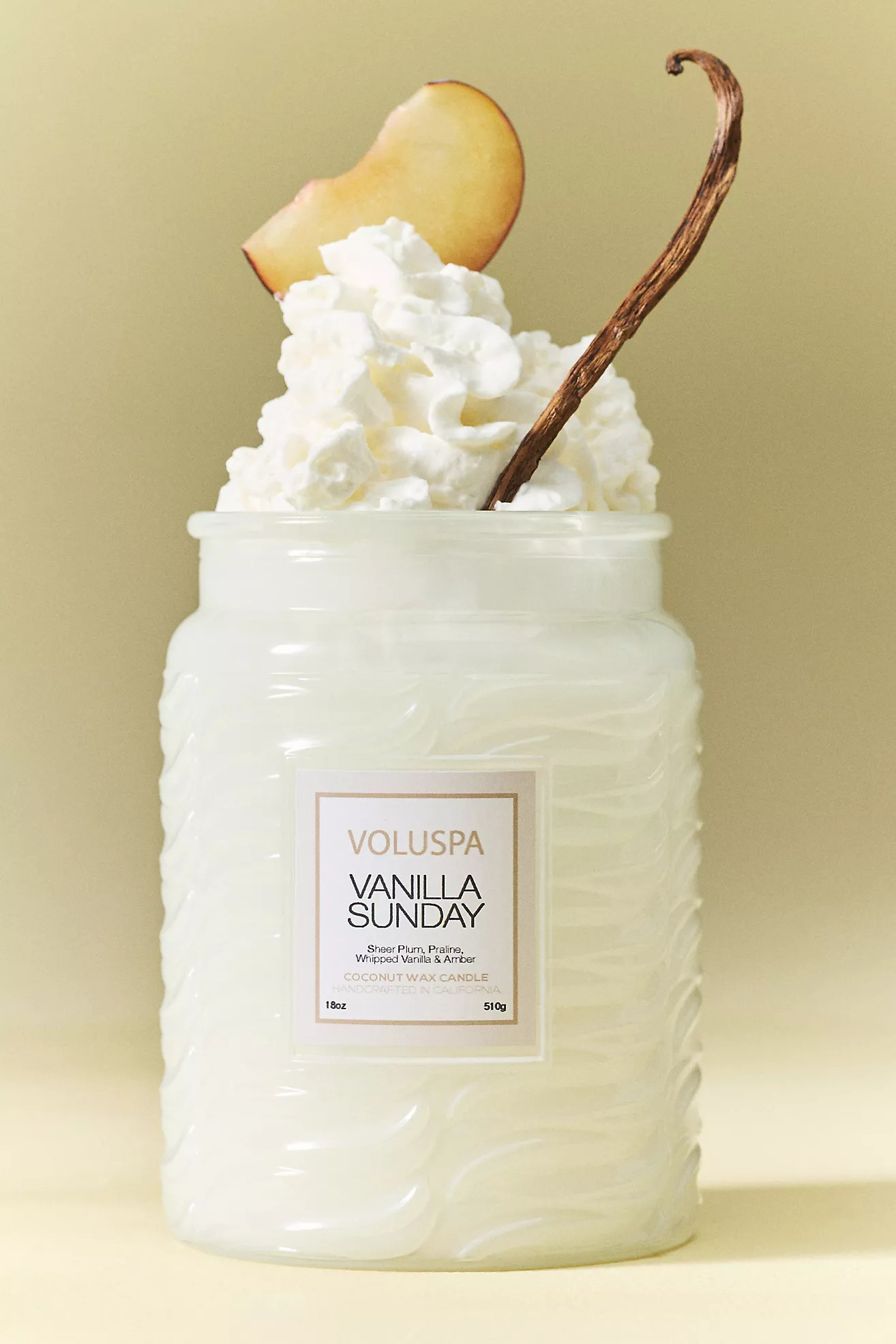 Voluspa Gourmand Vanilla Sunday Glass Jar Candle | Anthropologie (US)