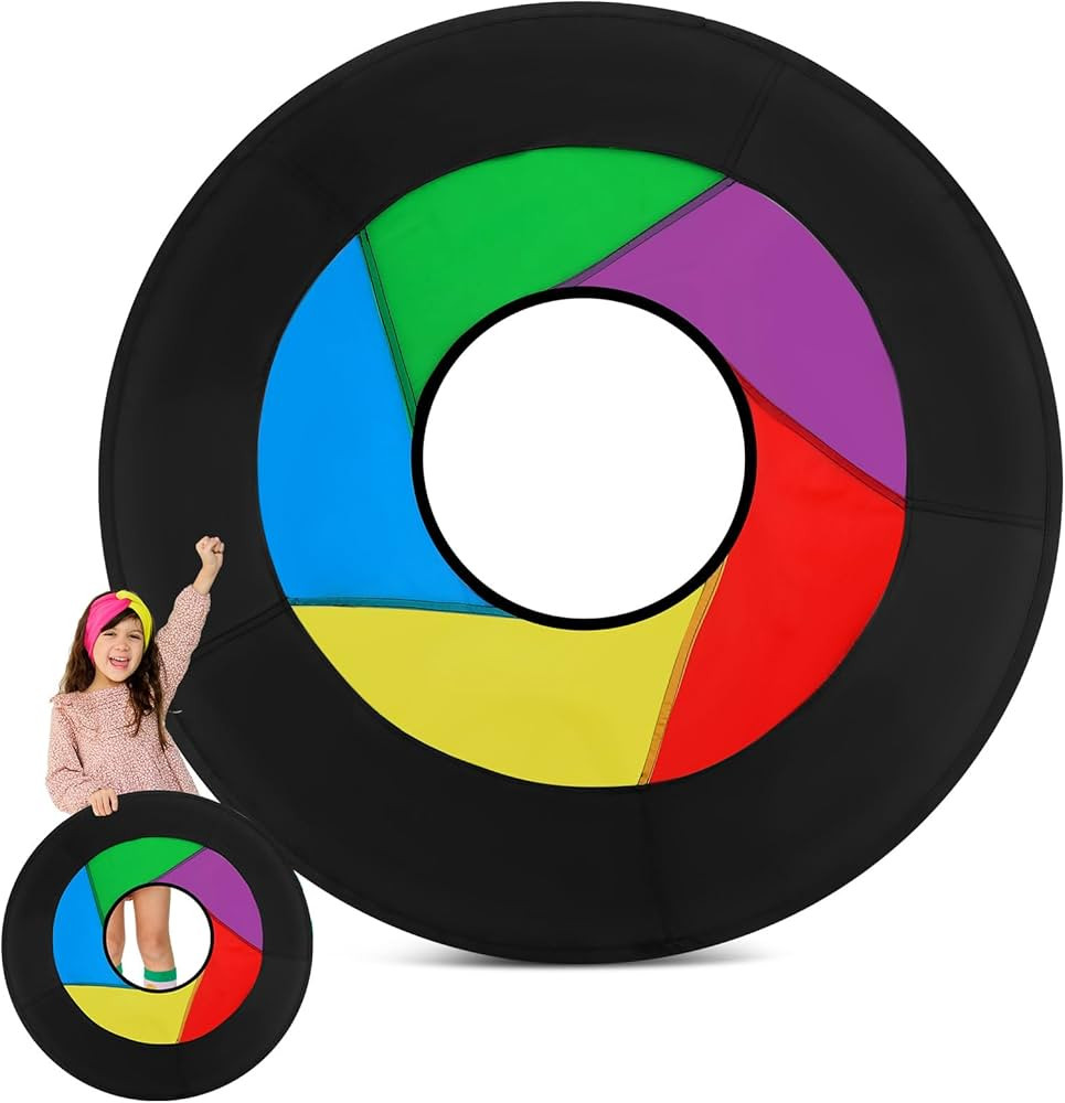 36" Giant Flying Disc Folds to 12" Soft Foldable Flying Ring Throwing Safe Lightweight Fabric Dis... | Amazon (US)