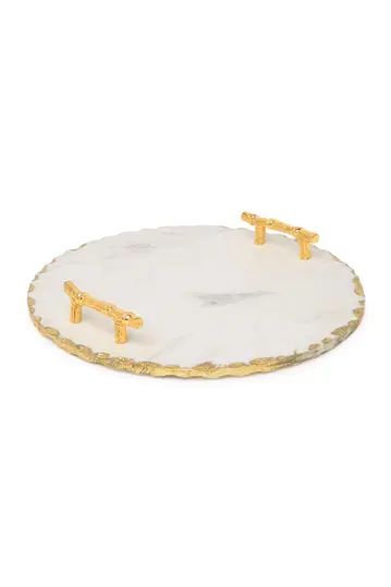 Jay Import | American Atelier White Marble Tray with Gold Handles | Nordstrom Rack | Nordstrom Rack