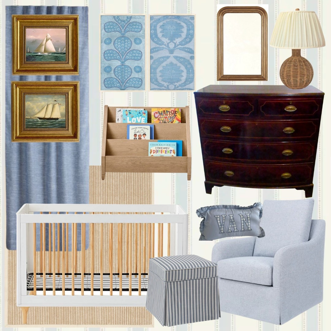 Toddler room inspo. Toddler room. Little boys room. Blue and white. Big boy room. Wallpaper. Baby boy nursery inspo. Nursery mood board. Nursery. Baby boy nursery. Storage baskets. High low nursery finds baby boy room. Crib. Glider. Blue and white stripe wallpaper. LTKhome. LTKbaby. LTKkids

#LTKBaby #LTKKids #LTKHome