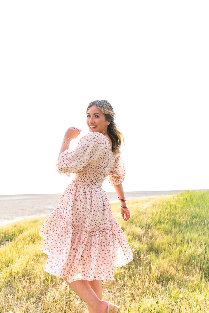 Short Madeline Dress in Pink | Ivy City Co