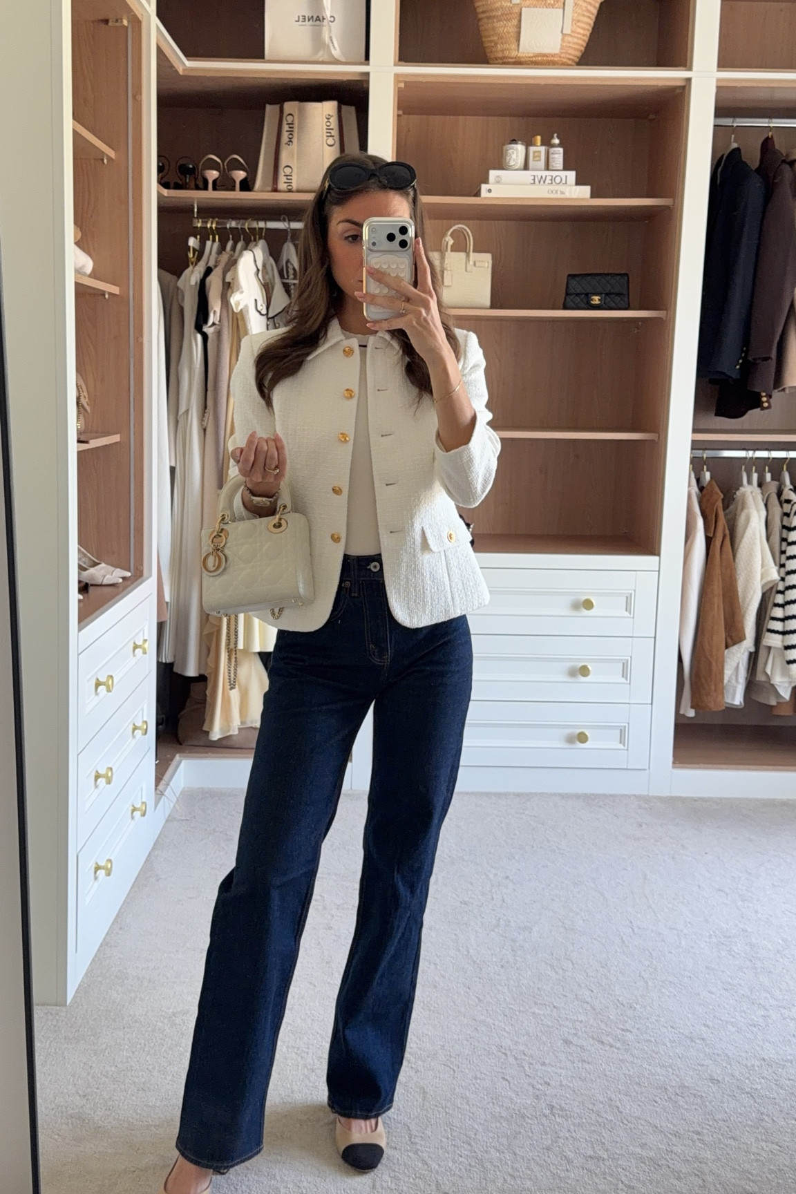 Classic chic summer outfit!

Love these jeans dressed up with the boucle jacket 

#LTKspring #LTKsummer #LTKuk