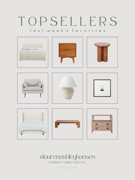This week’s top sellers! It’s so fun seeing so many of you taking advantage of the daily deals that I’m bring to you such as this beautiful nightstand that’s around $100! Every other piece (except one) we have in our home and couldn’t move more! Almost all of them are on sale this weekend for Presidents’ Day too! 

#LTKhome #LTKsalealert #LTKstyletip