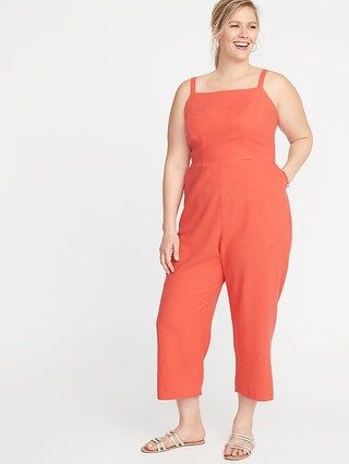 Linen-Blend Cami Plus-Size Jumpsuit | Old Navy US