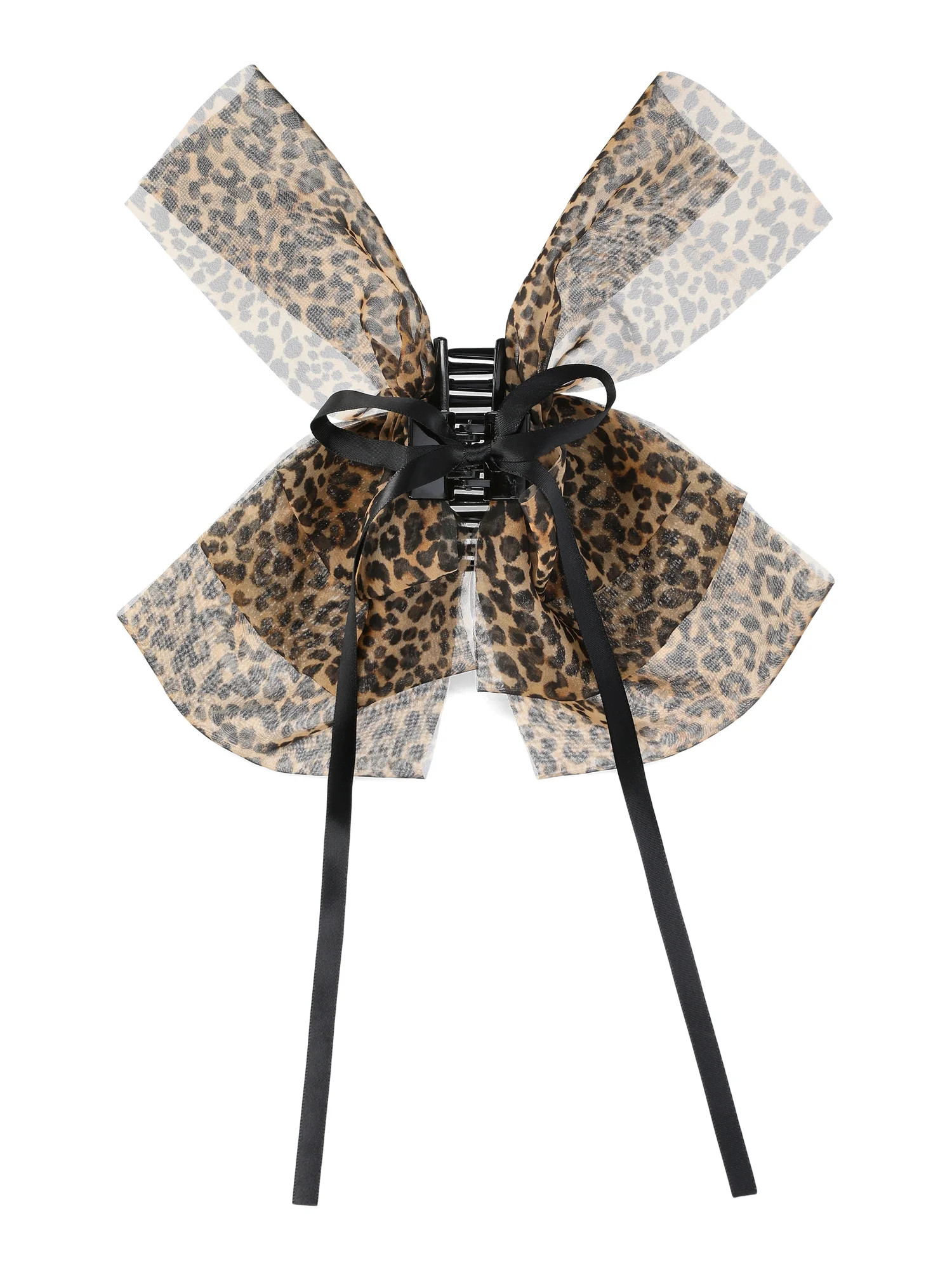 No Boundaries Printed Volume Claw Clip, Brown | Walmart (US)