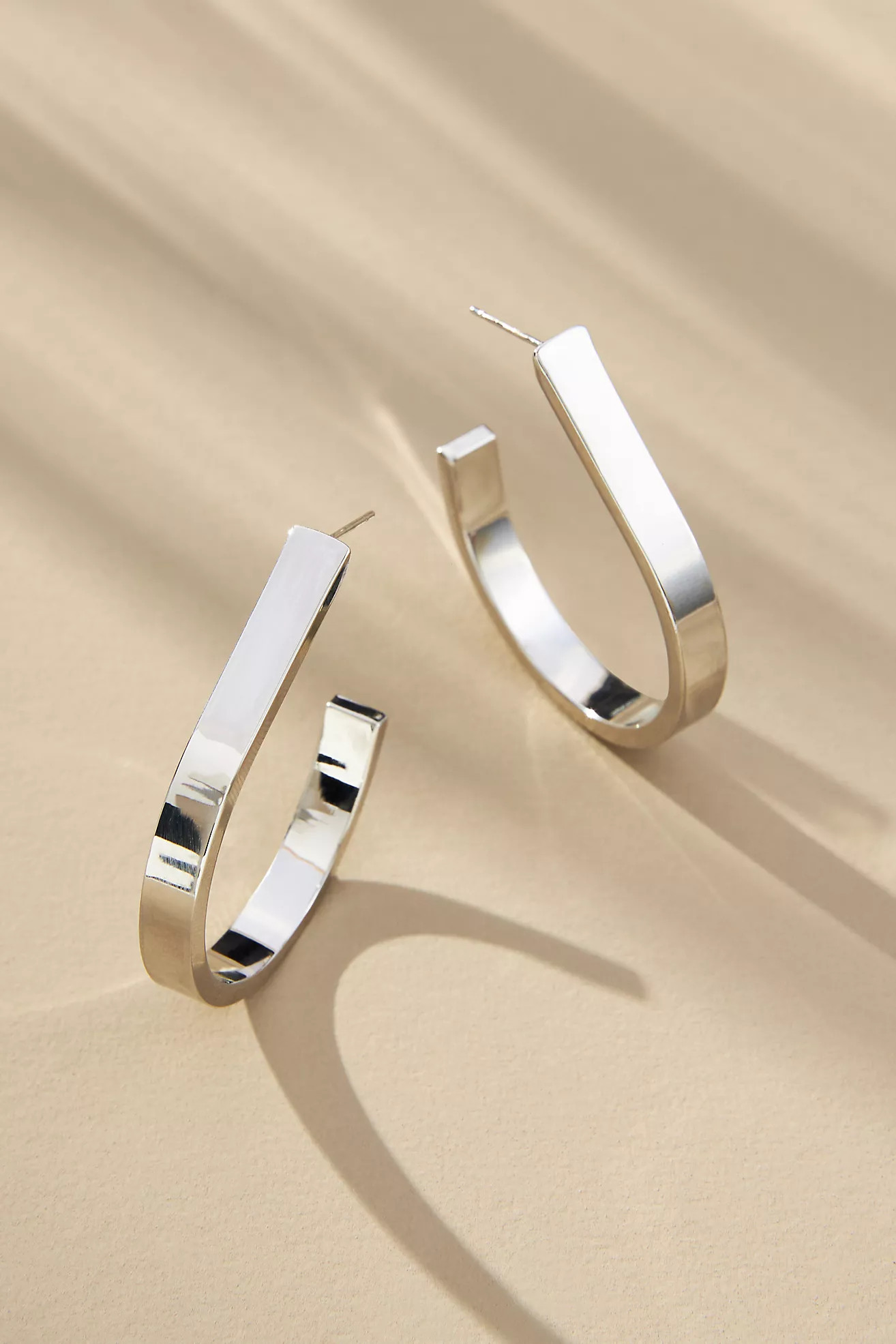 Square Teardrop Hoop Earrings | Anthropologie (US)