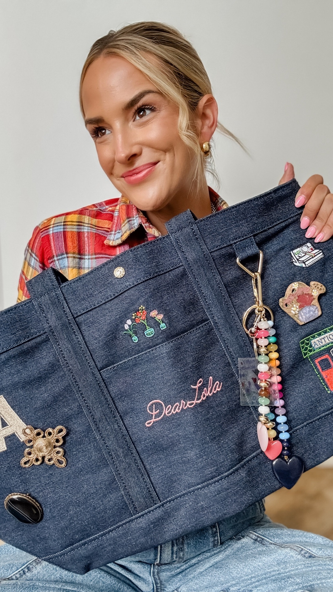 My FAVORITE Unboxing Yet: 🌷💕🛒🪴😍 My Mother’s Day Gift From Bauble Bar!! {The customizable, medium size, denim tote}

#LTKdayinmylife #LTKmomlife #LTKootd
