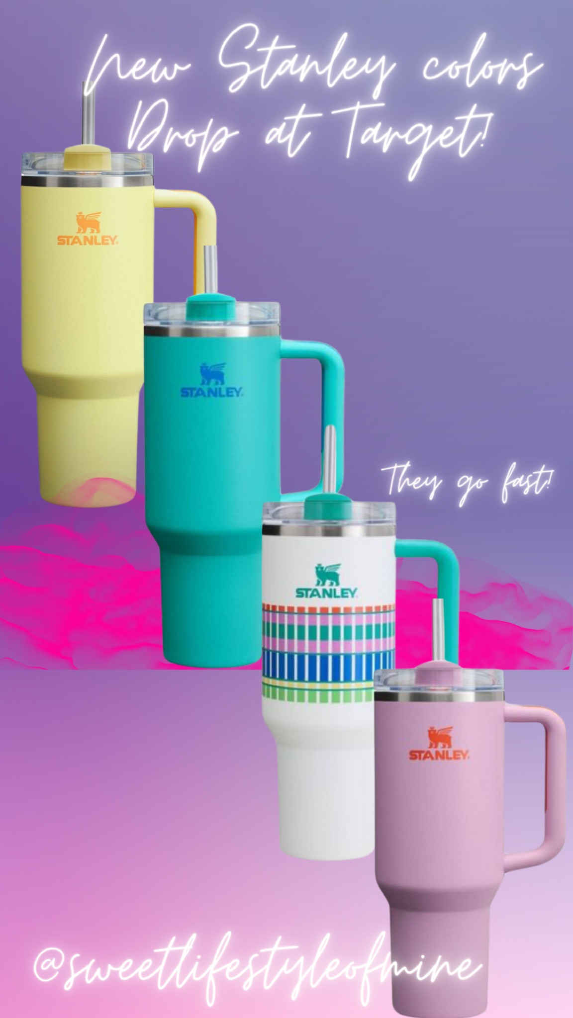 New Stanley drop at Target. Run! They go ridiculously fast. Such cute spring colors! 
#stanley #target #spring #stanleys #targetfinds



#LTKSeasonal #LTKU #LTKfindsunder50