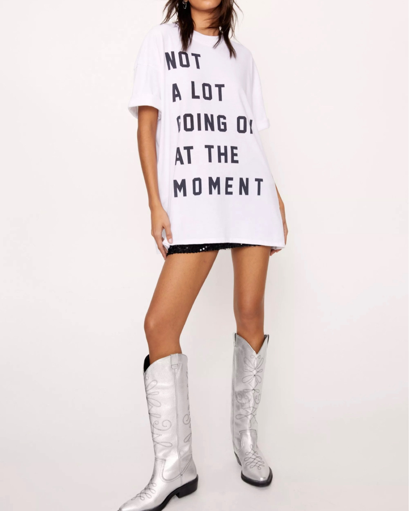 Not a whole lot going on at the moment Taylor Swift eras tour concert outfit 

#taylorswift #erastour #erastouroutfits #fringejacket 

#LTKunder100 #LTKFind #LTKstyletip