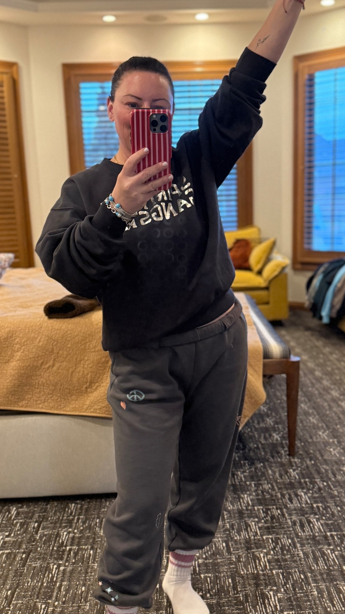 Daily outfits these days consist of work out clothes and sweats. So I want them all to be the most comfortable possible. Best part. This entire outfit is ON SALE!! 

#LTKmomlife #LTKootd #LTKOver40