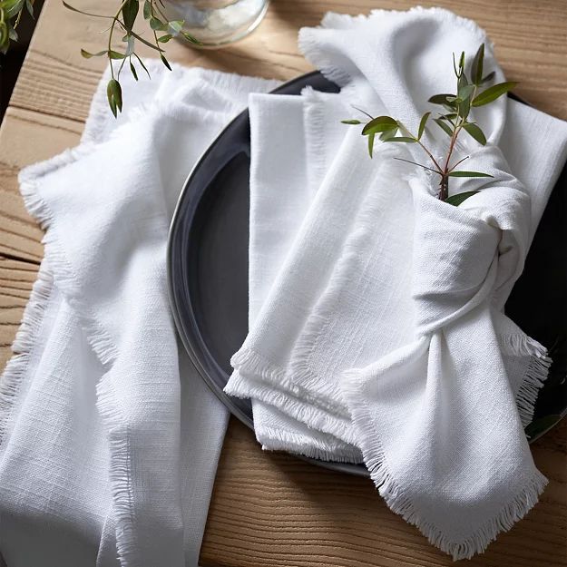 Camber Soft Wash Napkins – Set of 4 | The White Company (UK)