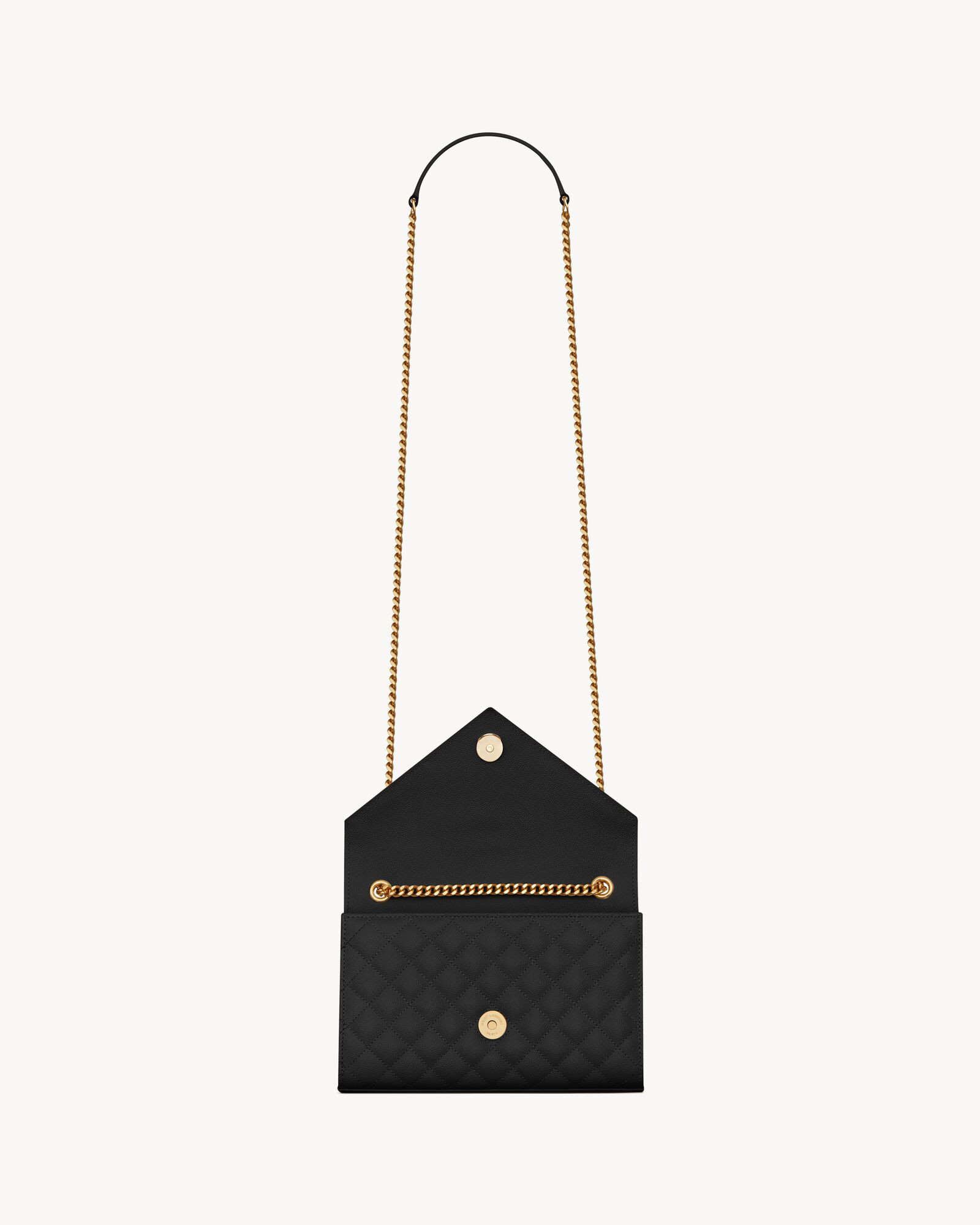 envelope small in quilted grain de poudre embossed leather | Saint Laurent Inc. (Global)